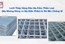 Lưới Thép Hàng Rào Mạ Kẽm: Phân Loại (Mạ Nhúng Nóng vs Mạ Điện Phân) & Độ Bền Chống Gỉ