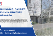 Những Điều Cần Biết Khi Mua Lưới Thép Hàng Rào
