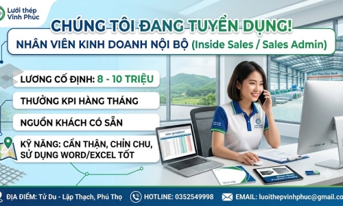 NHÂN VIÊN KINH DOANH NỘI BỘ (SALES ADMIN)