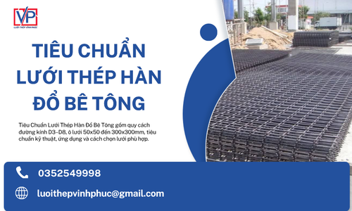 Tiêu Chuẩn Lưới Thép Hàn Đổ Bê Tông