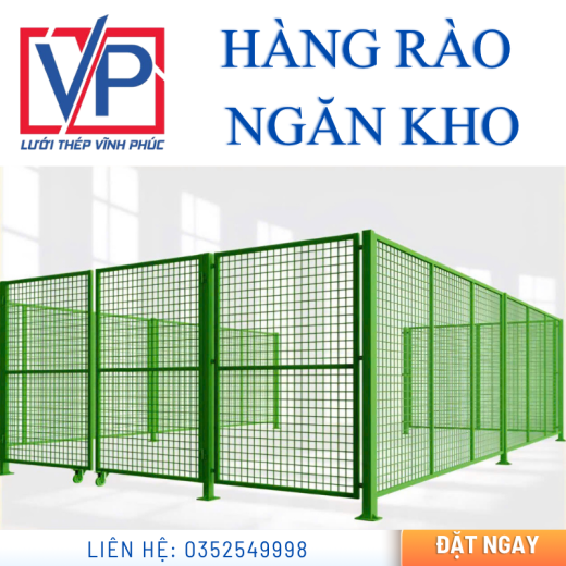 Hàng rào ngăn kho.