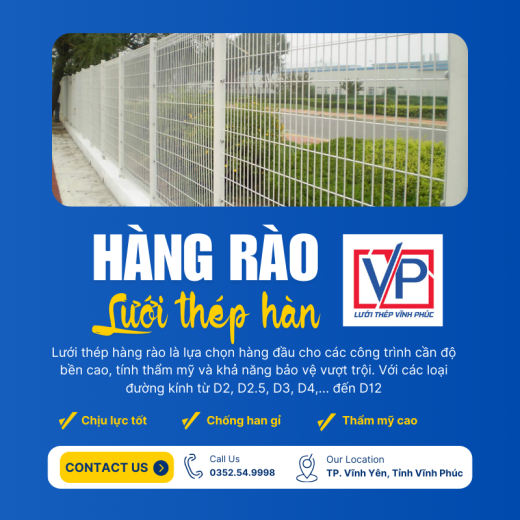 Lưới Thép Hàng Rào D2 đến D12
