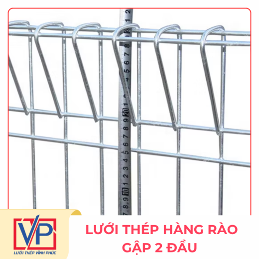 LƯỚI THÉP HÀNG RÀO GẬP 2 ĐẦU