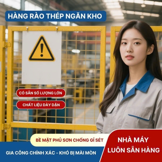 Hàng rào ngăn kho.