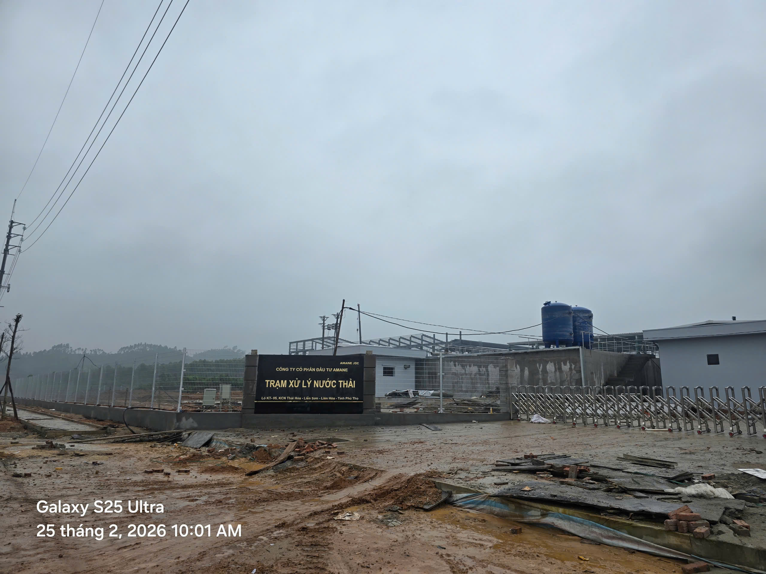 Lưới hàng rào trạm xử lý nước thải Khu Công Nghiệp Stavian Vĩnh Phúc 