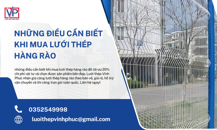 Những Điều Cần Biết Khi Mua Lưới Thép Hàng Rào Cho Công Trình