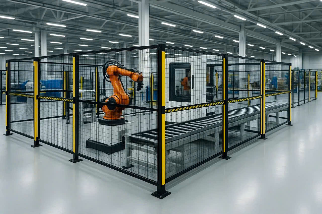 Hàng rào lưới thép ngăn kho