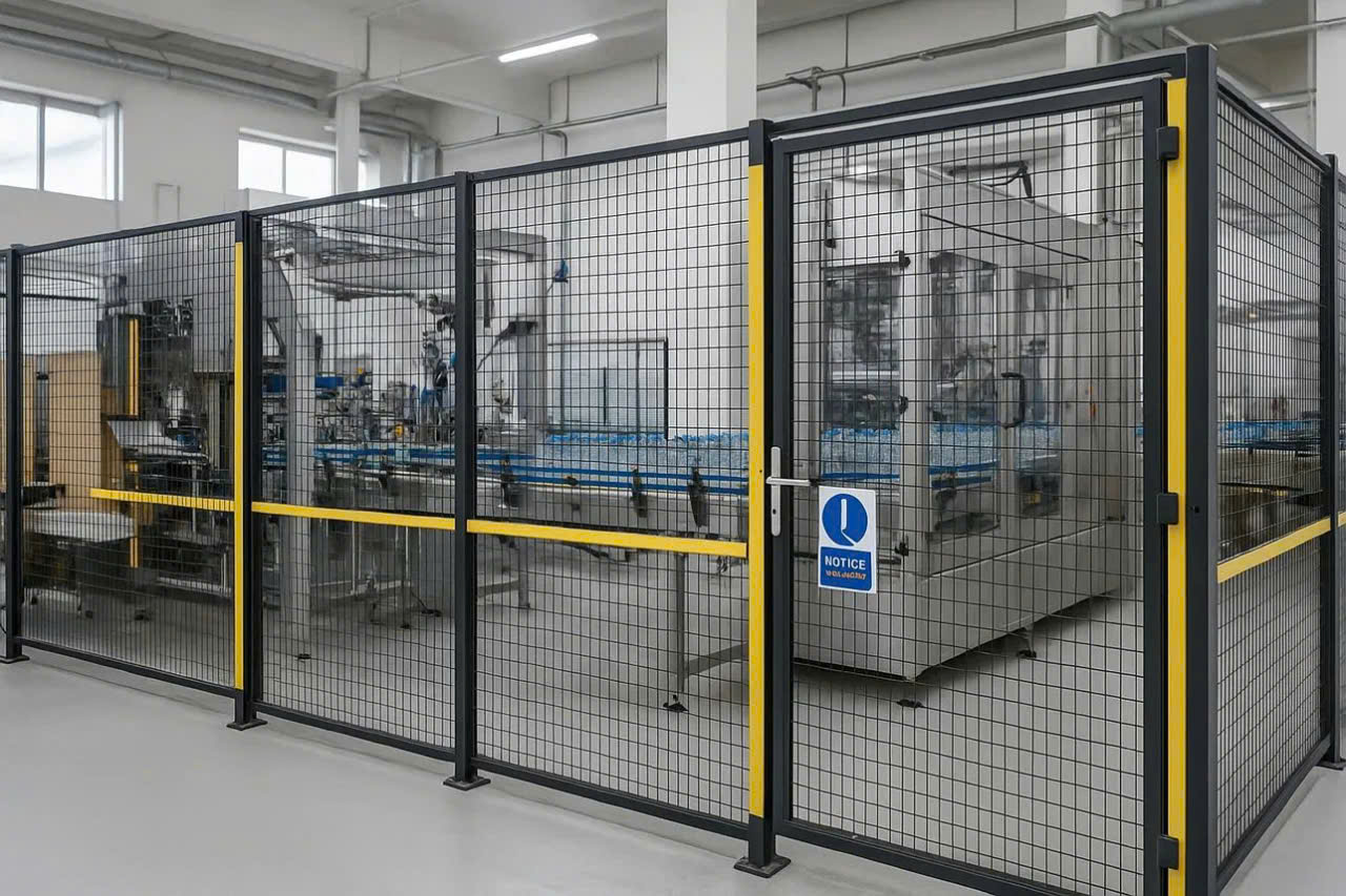 Hàng rào lưới thép ngăn kho